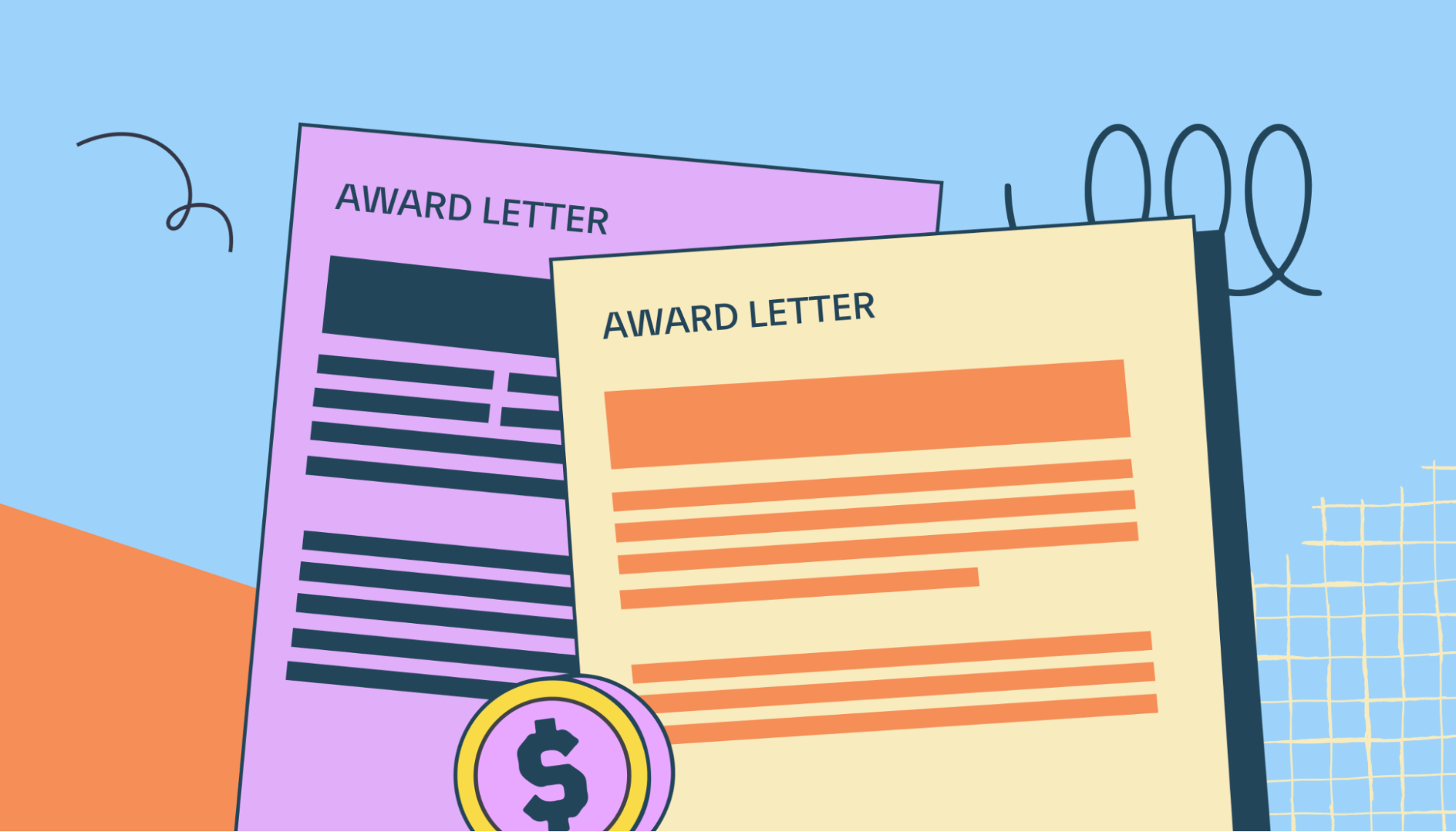 What is a financial aid award letter?