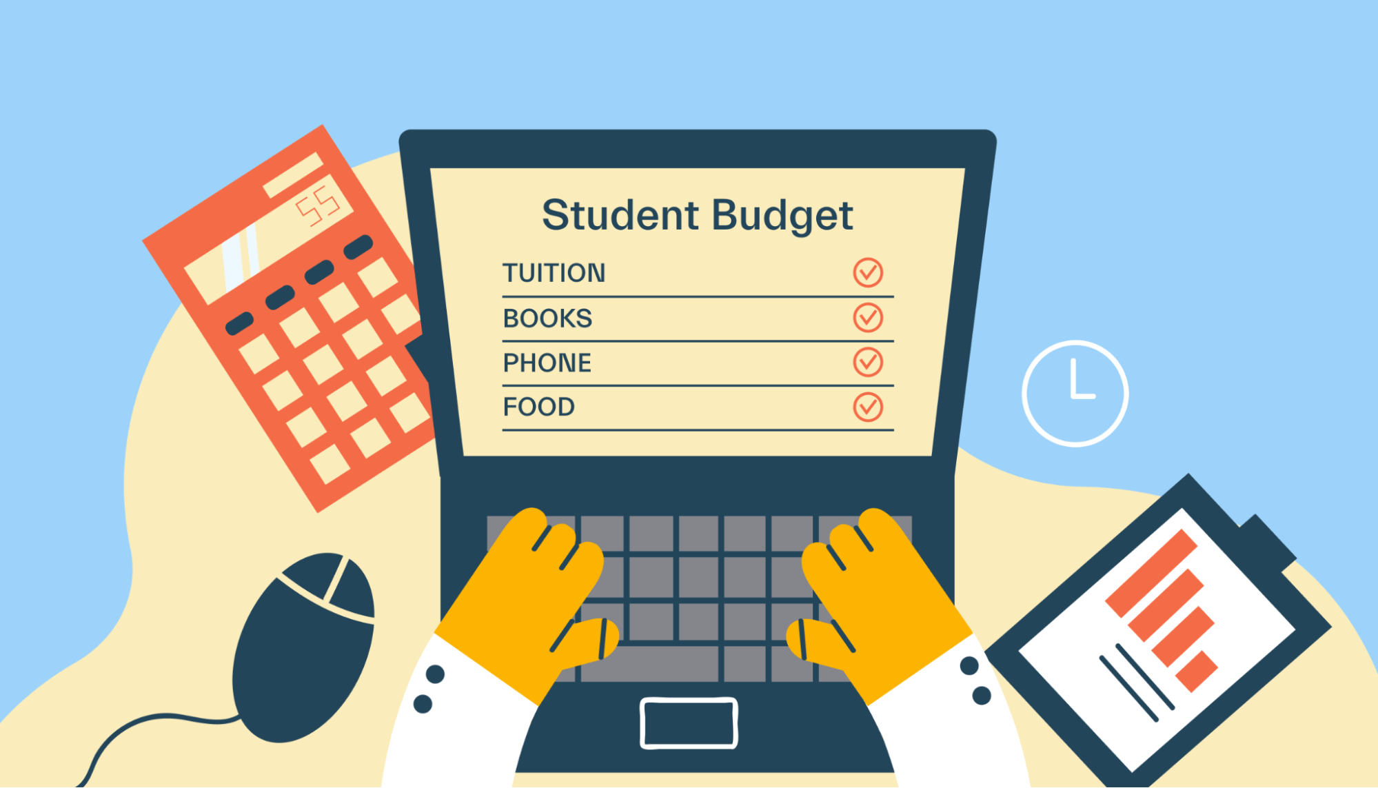 College student budget template