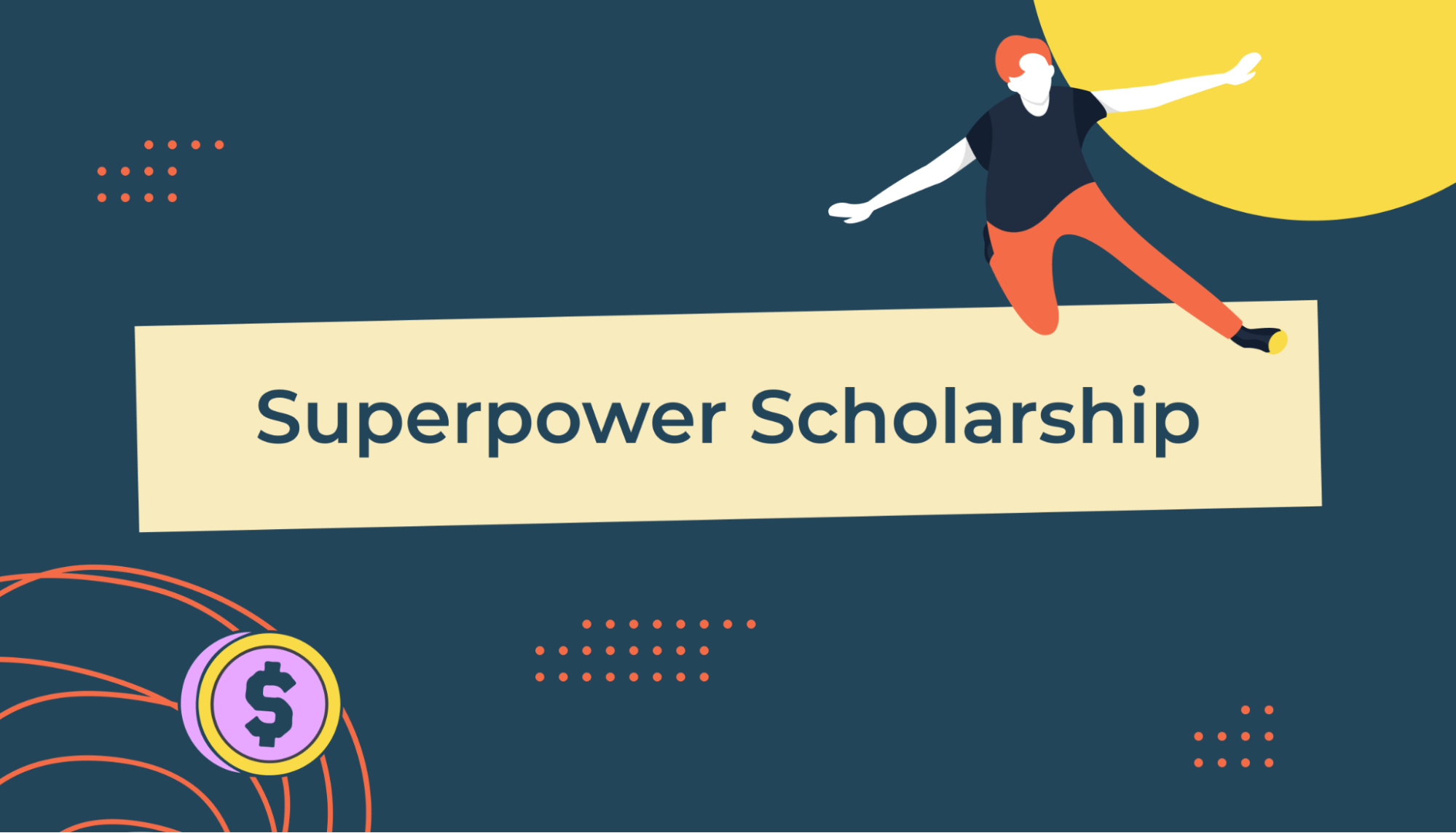 Superpower Scholarship Banner Logo