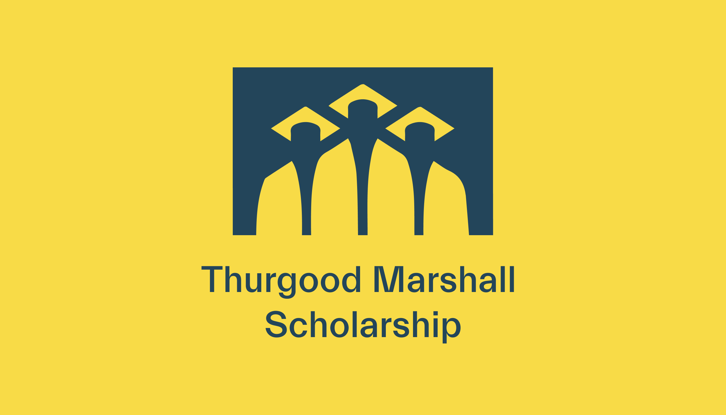 Logo of Thurgood Marshall scholarship