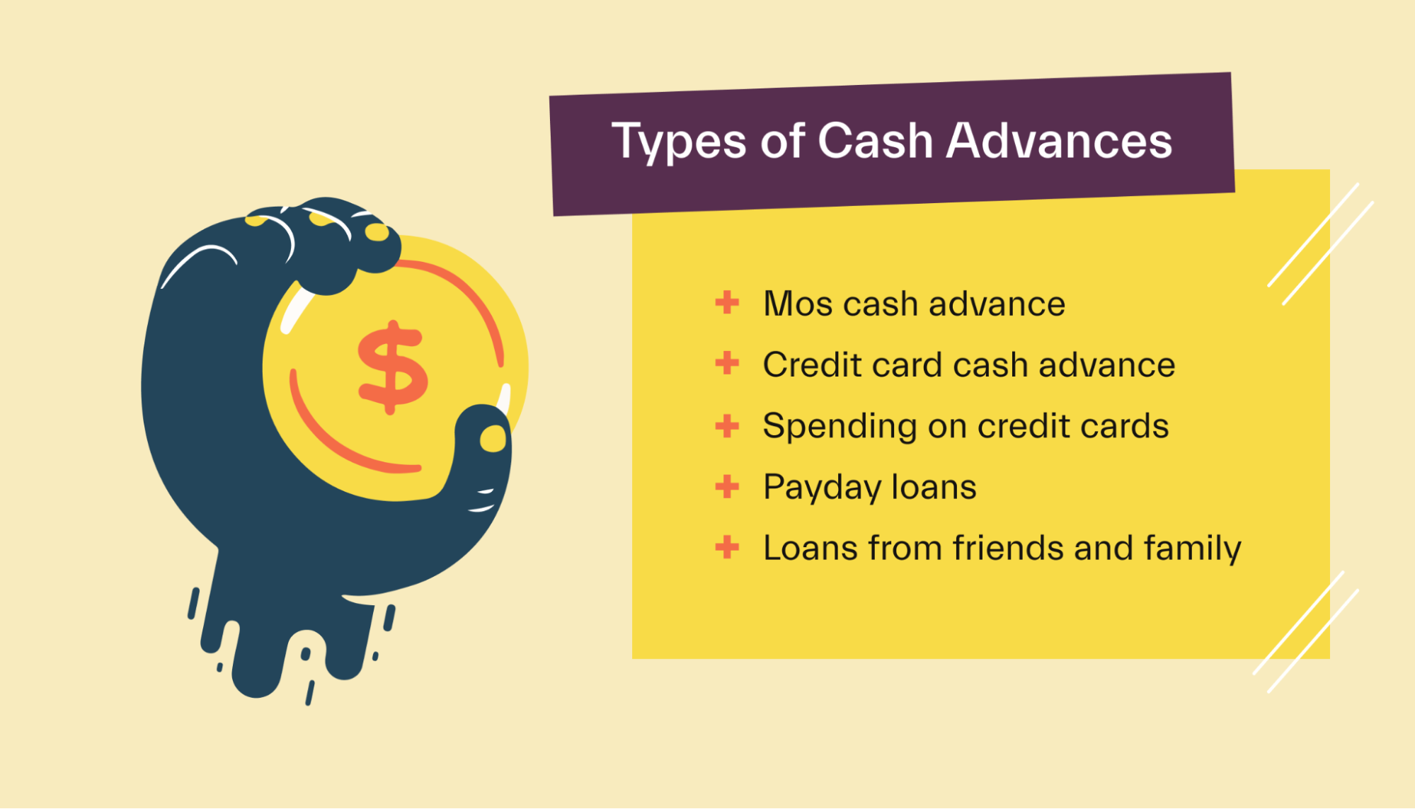 Types of cash advances