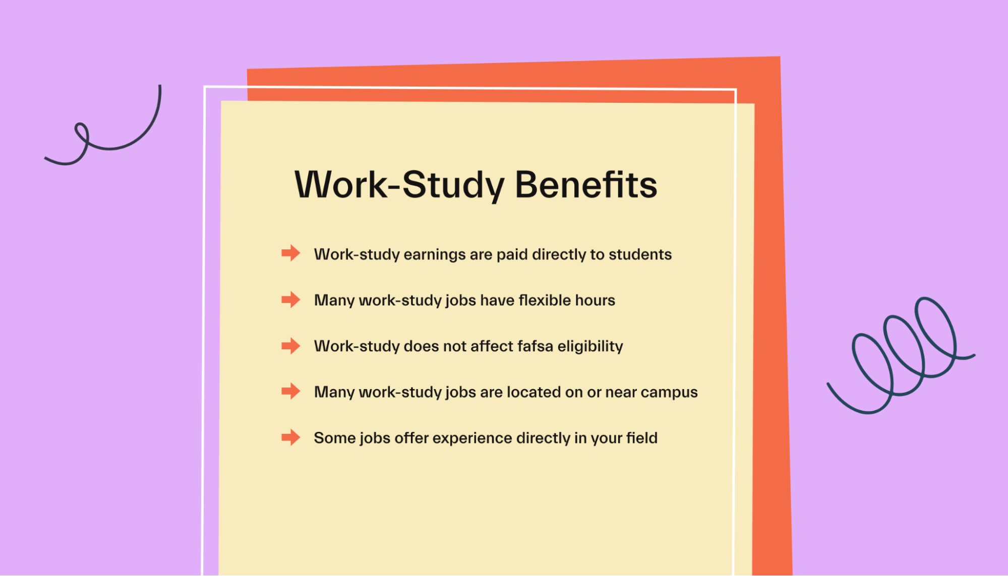 Work-study benefits