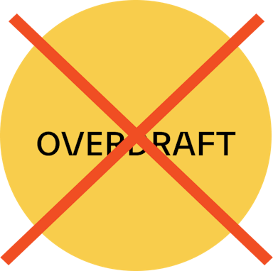 no overdraft
