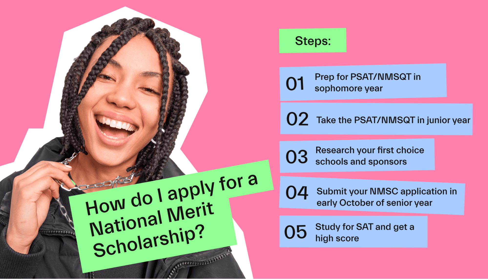 How do I apply for a National Merit Scholarship?