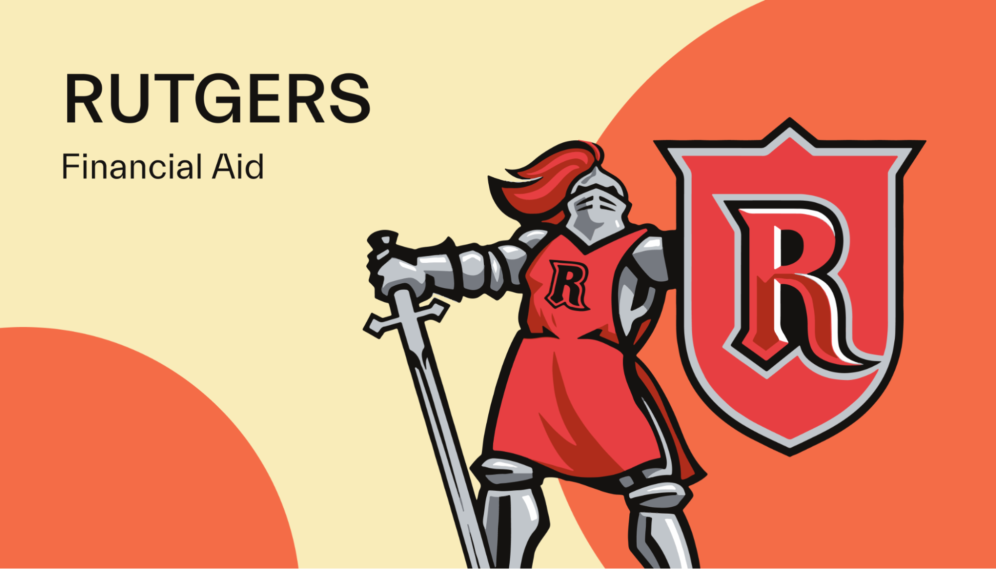  Illustration of Rutgers Knight mascot with blog title